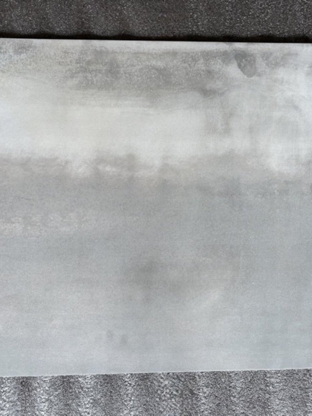 HEWLETT + ANGELA HARRIS 24" x 24" Large Metal Silver MATTE PORCELAIN TILE